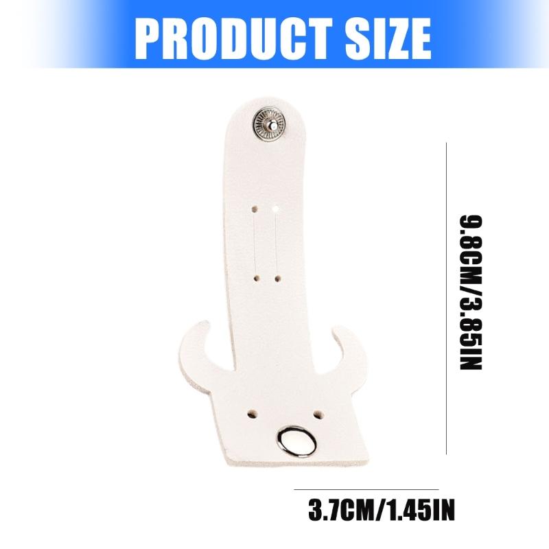 PU Leather Cable Straps Cord Organization Cable Clip Tie Portable Earphone Wrap Winder Wire Tie Cable Management Clip
