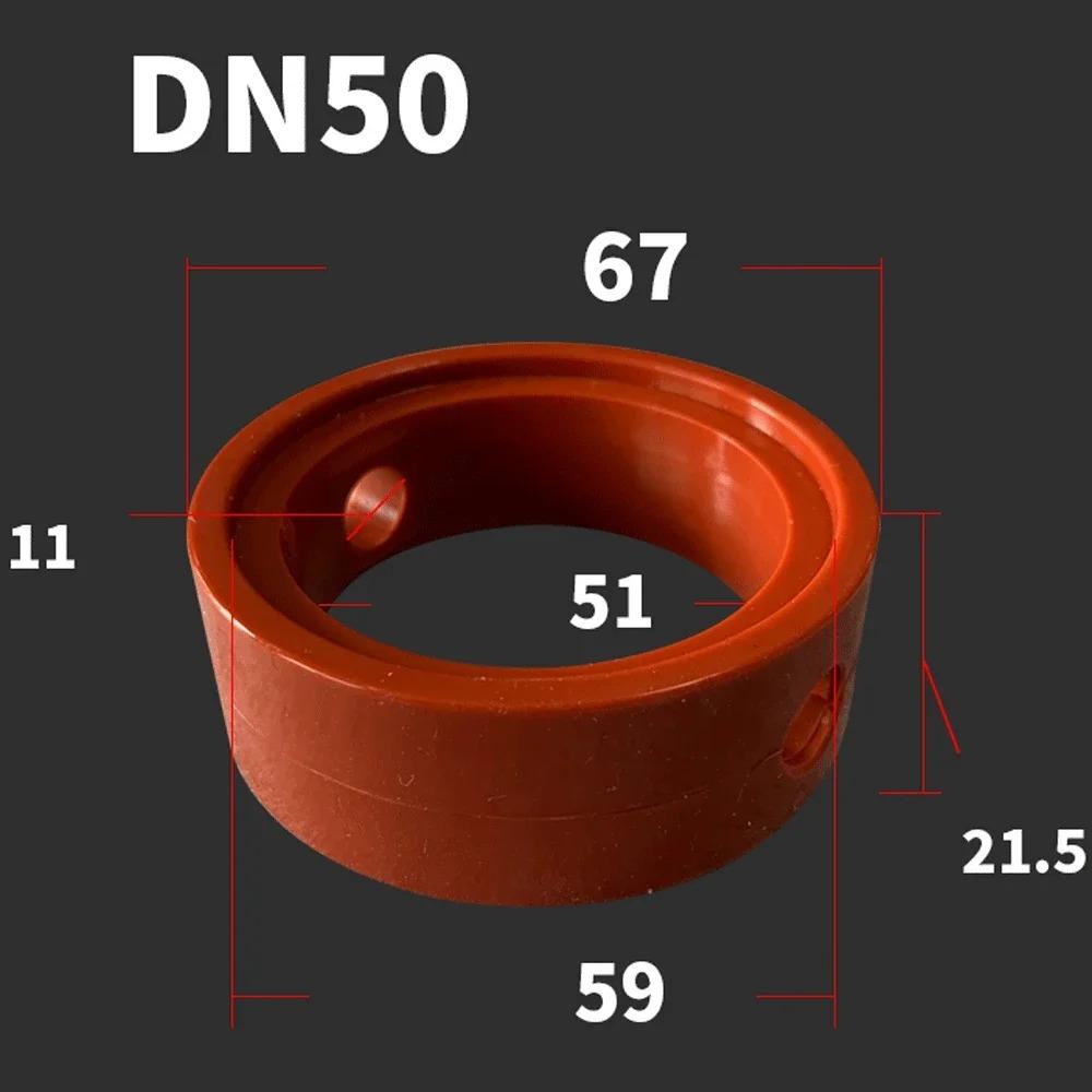 Red 29/38/63/76/89mm DN22/25/32/40/50/65/80/100/125/150VQM Food Grade Sanitary Slicone Seal Gasket Butterfly Valve Homebrew