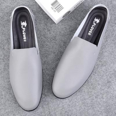Simple Mens Casual Leather Shoes Versatile Men Loafers Comfy Mocasines Handmade Male Slip On Shoes Outdoor Travel Driving Shoes