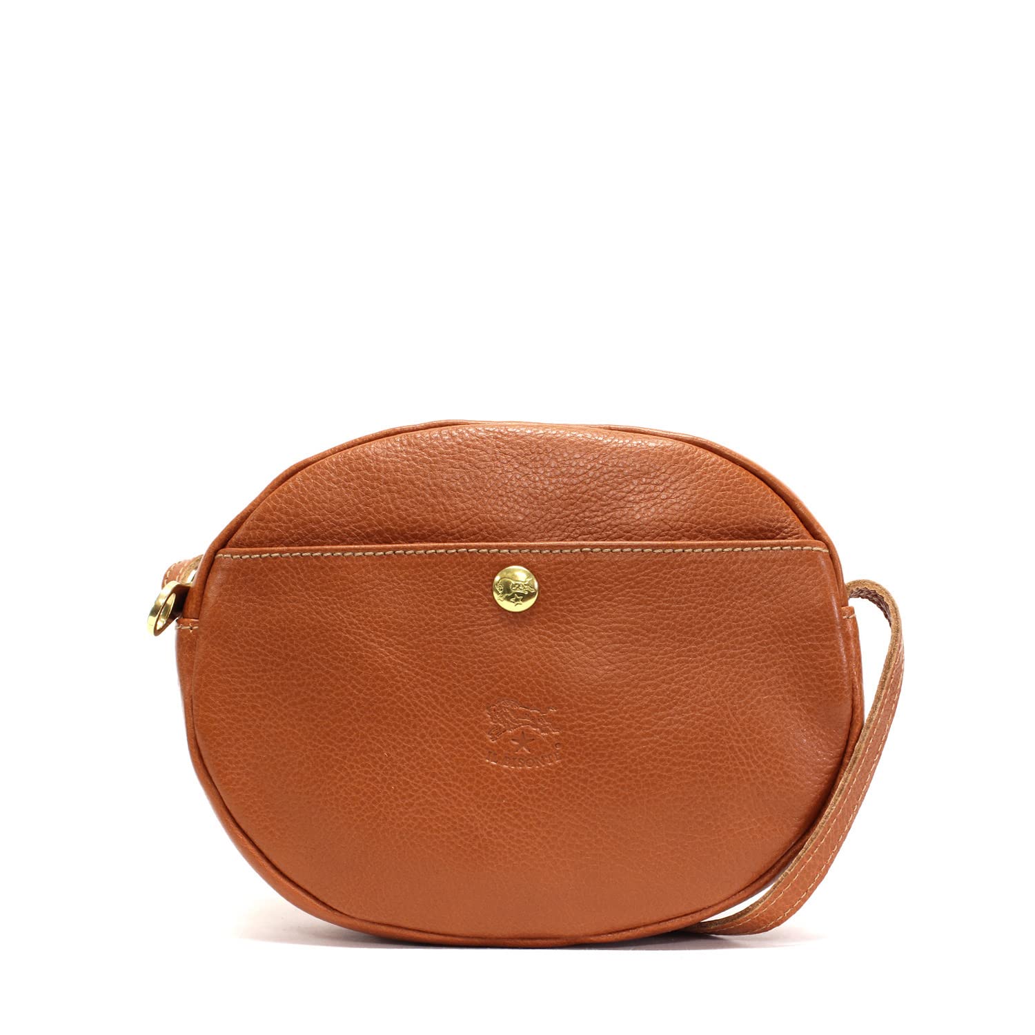 

IL BISONTE Leather Shoulder Bag BCR242 PVX001 CA114 CARAMEL (IL BISONTE) Pouch-type [CA114 CARAMEL] [Used]