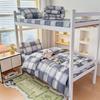 2026 Pure Cotton Student Three-Piece Dorm Set: Bunk Bed Sheet & Duvet Cover