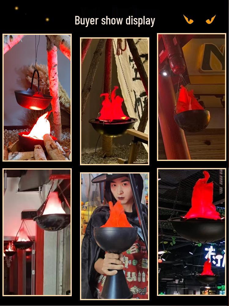 LED Flame Light for Halloween Decor & Party Ambience