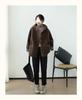 Women's Hooded Lambswool Plush Coat: Versatile Loose Fit, Velvet Lined, Thick and Warm for Autumn/Winter.