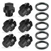 Convenient Pool Pump Drain Caps Set User Friendly Drain Plug Set Waterproof Pool Pump Drain Pipe Caps Simple Install