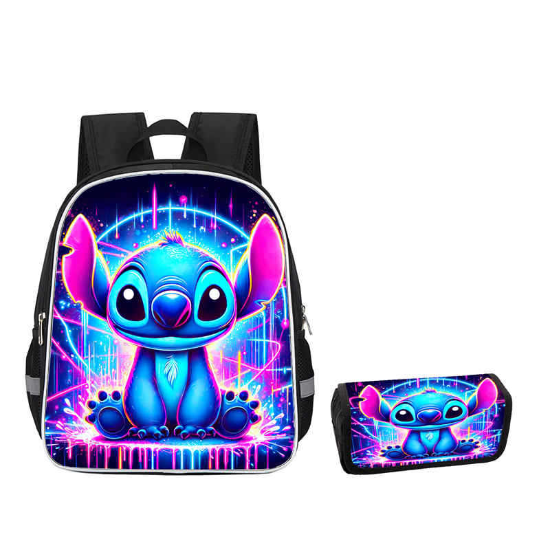 Stitch Combination Set Peripheral Backpack Men'S And Women'S Pencil Bag