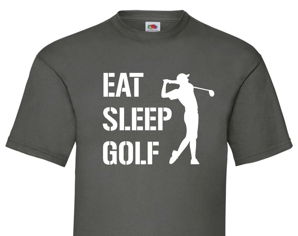 Eat Sleep Golf T-Shirt – Funny Dad Golfer Gift