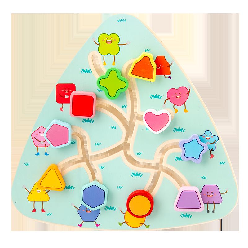 Jucărie Labirint Magnetic din Lemn pentru Copii pentru Învățare Timpurie și Concentrare