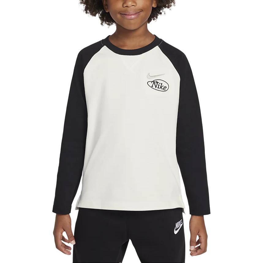 Nike T Shirt Black/Sail White Children Aged 3 7 Years Old IB2552-010 6