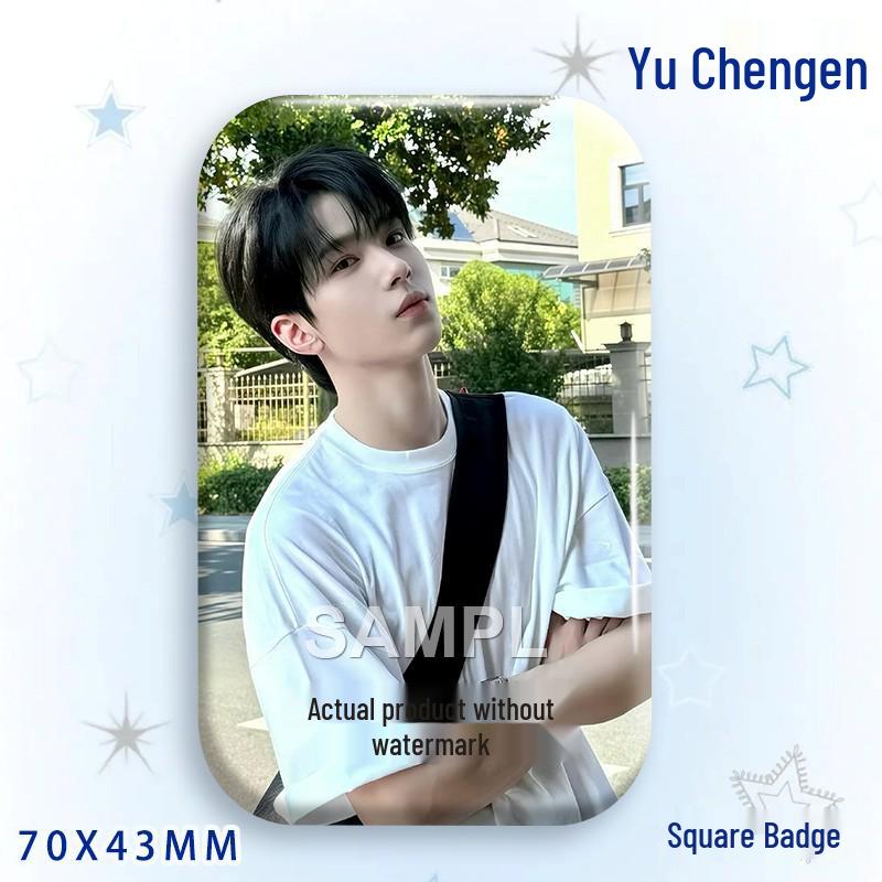 Yu Cheng'en Fan Star Badge Laser Acrylic Brooch Ornament