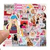 10/30/50pcs Hot Singer Sabrina Carpenter Stickers Cartoon Decal Waterproof DIY Laptop Luggage Stationery Guitar Graffiti Sticker