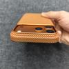 Applicable iPhone 17 Pro Max Carbon Fiber Kevlar Thin Protective Phone Case - Orange