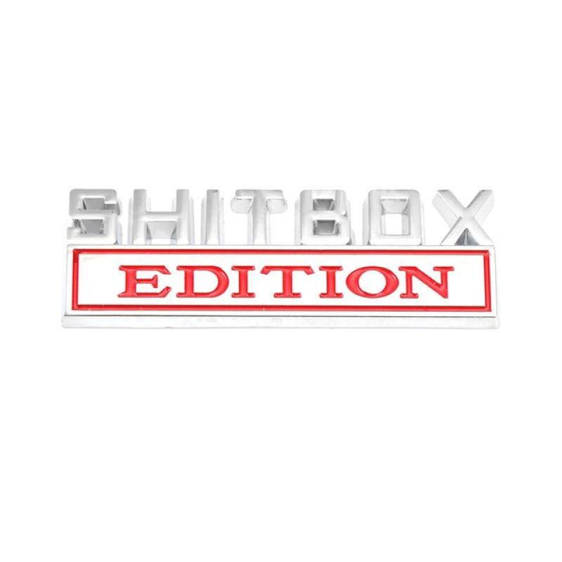 Autoaufkleber Metall SHITBOX Edition Plakette Emblem Kühlergrill für Ford F150 F250 F350