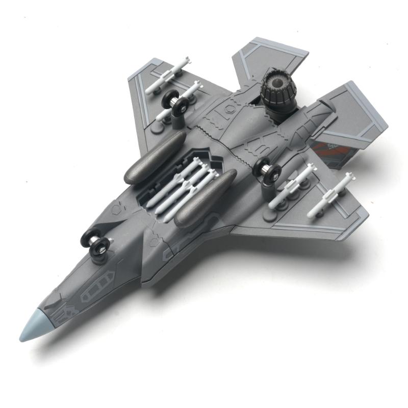 Non-Toxic 1/72 F14 F35 Supersonic Fighter Modern Military Building Blocks Ah64 Apache Gunships Puzzle Assembly Model Collection Toys