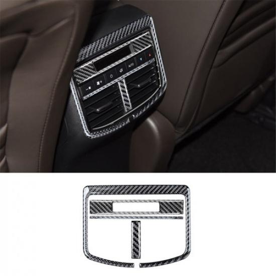 For Mazda CX-9 2016- Carbon Fiber Interior Rear Air Vent Outlet Cover Trim