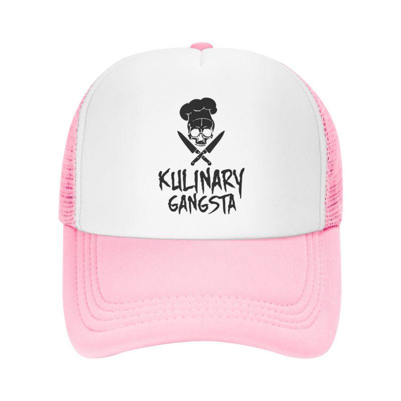 Totenkopf Koch Totenkopf Netz Baseballkappe für Männer Frauen Unisex Verstellbare Snapback Kappen Lustige Sommer Freizeit Atmungsaktive Sonnenhüte