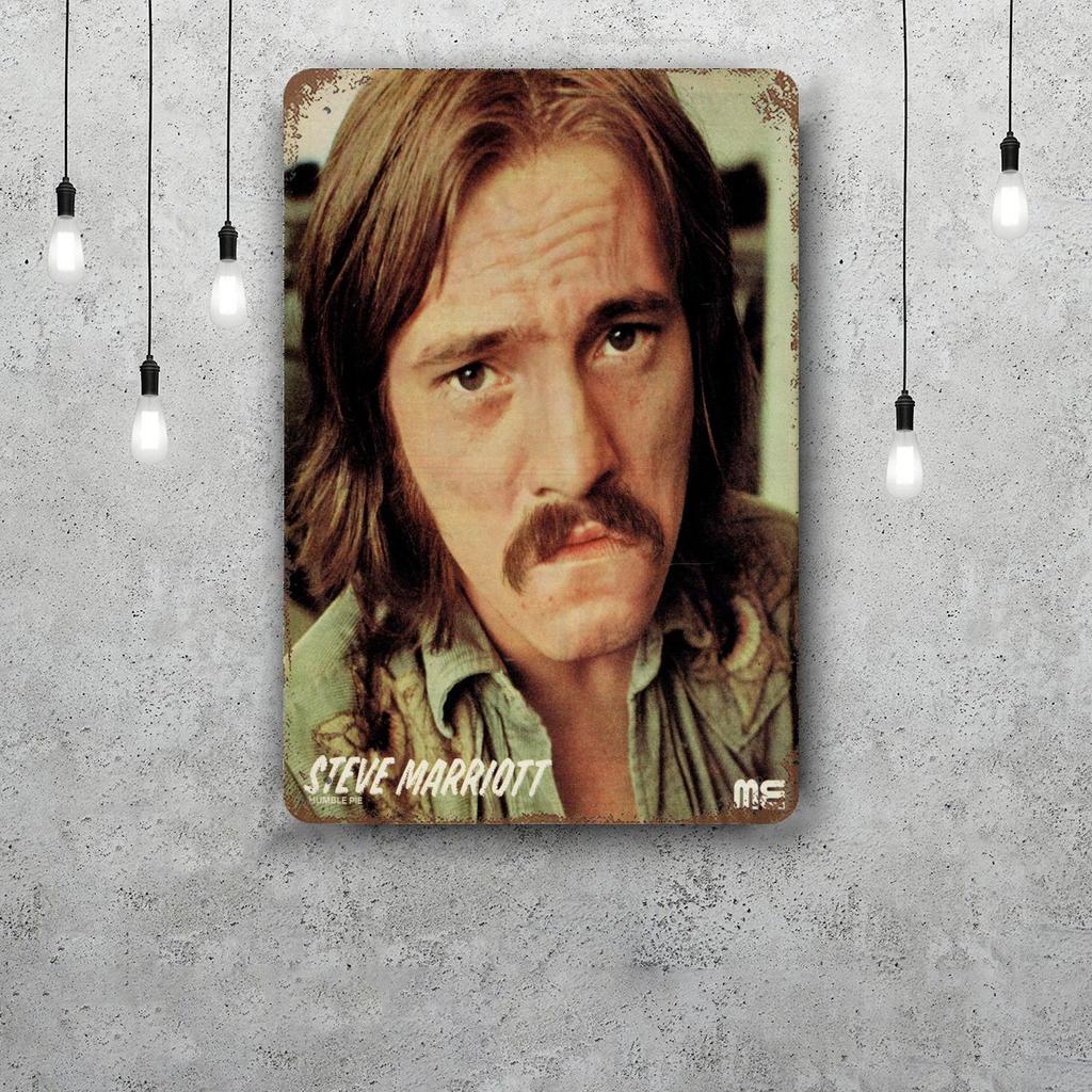 Steve Marriott Retro Vintage Tin Sign Poster Decorative Plaque Metal Plate Wall Decor
