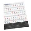 Samolepky na klavírní klávesnici pro 88 61 54 49 Klíč PVC vyjímatelná písmena na klavírní klávesnici pro začátečníky a K