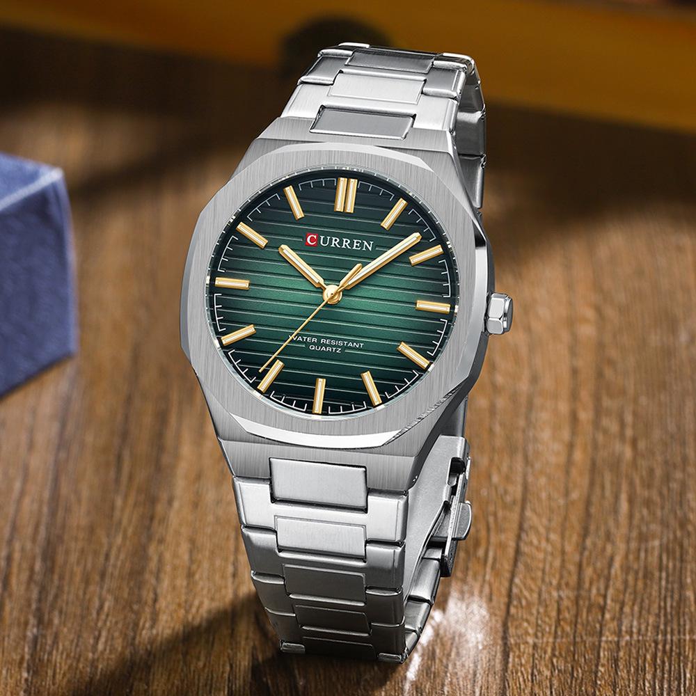 CURREN 8456 Men's Business Quartz Waterproof Steel Wristwatch