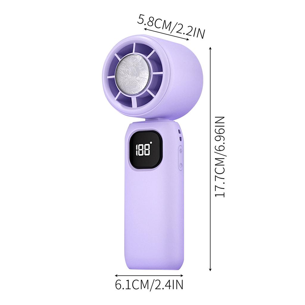 Portable Handheld Turbo Fan Speeds Adjustable Mini Personal Rechargeable Battery Operated Electric Eyelash Cooling Fan