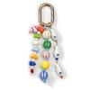 Travel Use Fish Keychain 1Pcs Bag Charm Ceramic Watermelon Beaded Tennis Pendant Portable Luggage Pendant Decor for Women
