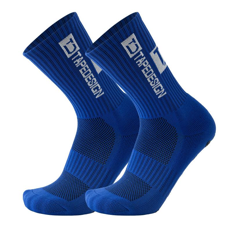 Calcetines para correr para deportes al aire libre, calcetines elásticos, calcetines atléticos de fútbol, ​​calcetines antideslizantes con empuñaduras