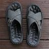 Large Size Men Slippers Summer Outdoor Breathable Non Slip Comfortable Casual Flats Fashion Buckle Strap Soft Sole Beach Shoes