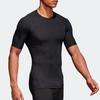 adidas T Shirts Men's Black Crew Neck Moderate Straight Fit CF7171