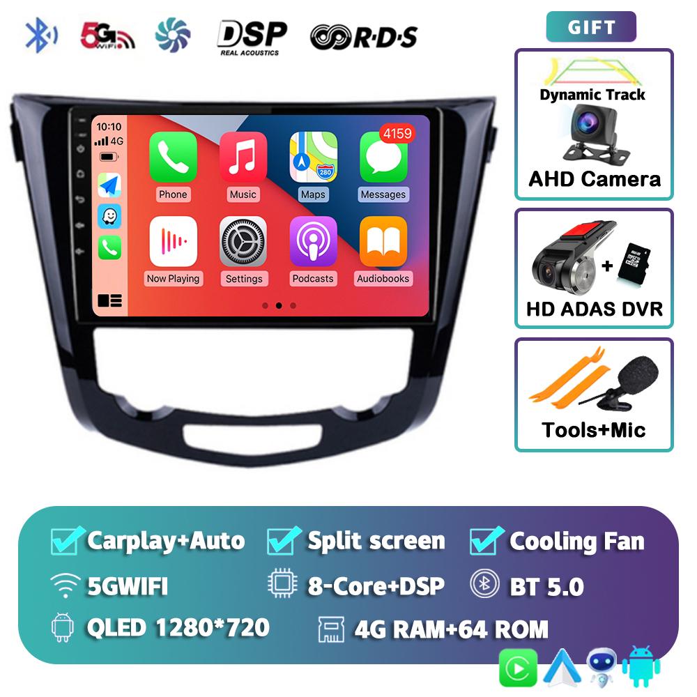 Android 14 Carplay Auto Car Radio For Nissan X-Trail Xtrail 3 T32 2013 - 2017 GPS Multimedia Video Player Stereo WIFI+4G BT DSP