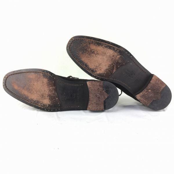 JOHN VARVATOS Suede Straight Tip Shoes size 9.5M 27.0-27.5 Men's(USED)