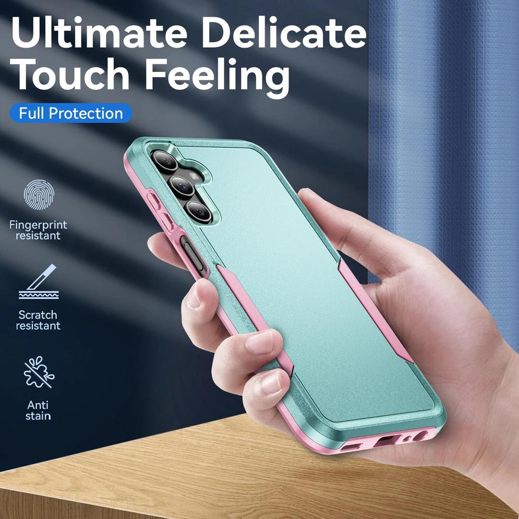 Matte Feeling Strong Handyhülle für Samsung Galaxy S24 Plus S23 Ultra S22 S21 FE S20 5G Fallschutz Rückseite