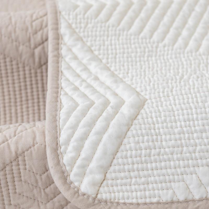 Nordic Simple Solid Color Sofa Cushion Four Seasons Pure Cotton Fabric Non-Slip Cotton Seat Cushions Universal Modern Sofa Cover Slipcover