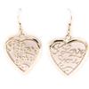Les Trésors De Lily [L5179] - Silver 'Love' Designer Earrings