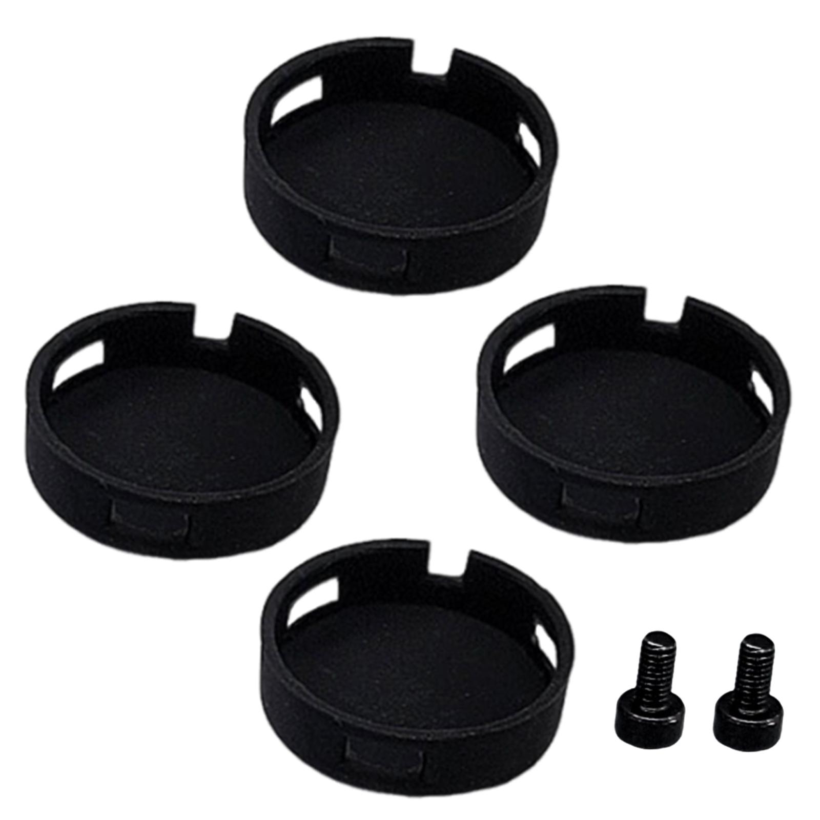 

4 шт. Легко устанавливаемые силиконовые кнопки дверного звонка, элегантный набор кнопок дверного звонка для улучшения восприятия входа в дом чёрный