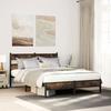 VidaXL Bed Frames Without Mattress with Headboard 140x200 Cm, Double Bed, Bedroom Furniture, Guest Bed, Bed, 4017201