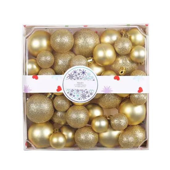 Yousheng 44 Pcs Christmas Balls Ornaments Shatterproof Plastic Baubles Xmas Tree Hanging Decoration for Holiday Party Wedding Decor