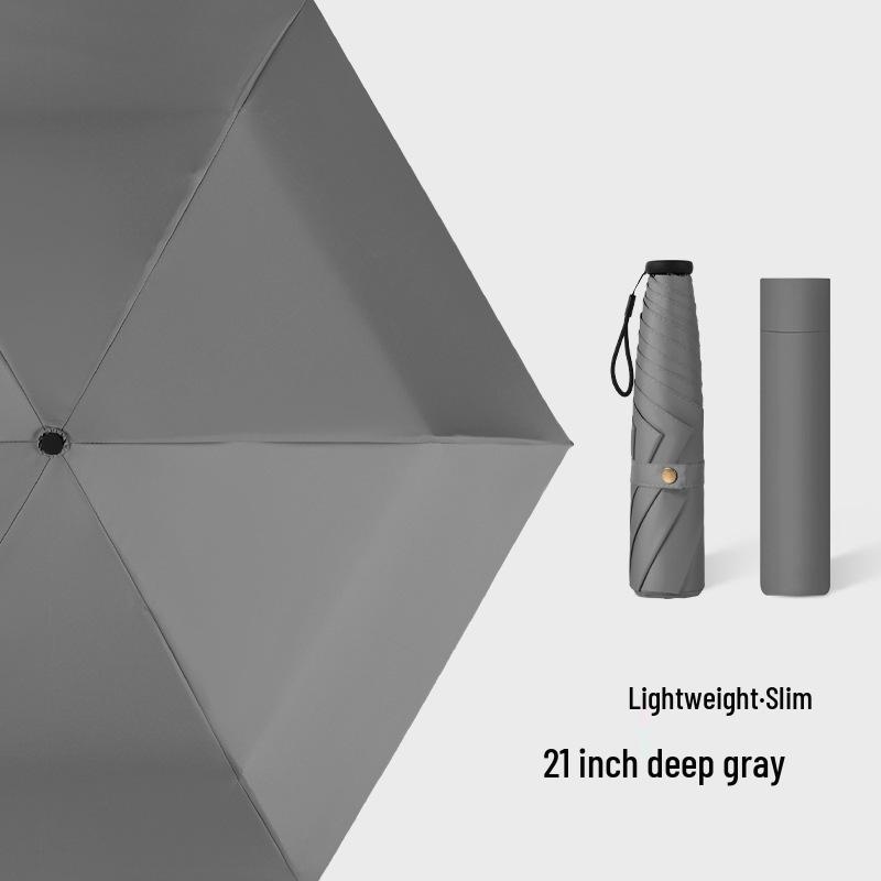 Ultra-light Carbon Fiber Sun & Rain Umbrella - Lightweight, Three-fold, UV Protective Parasol.
