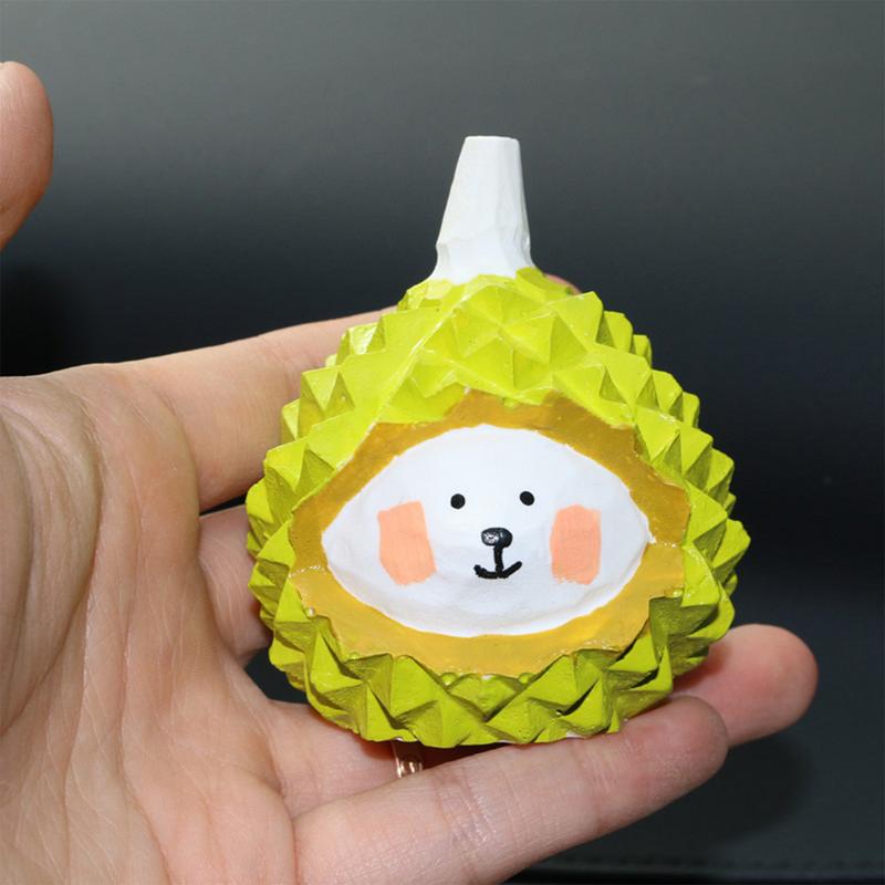 Eye-catching Auto Dashboard Ornament Cute Durian Bear Car Ornaments Resin Lovely Pendant Decoration For Car Home