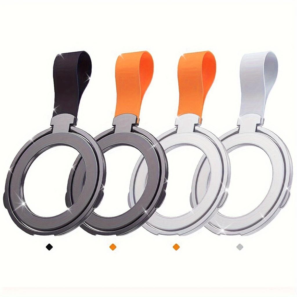Metal Magnetic Silicone Suction Rotating 360°Folding Ring Phone Holder Alloy Portable Universal Desktop Creative Ring Holder