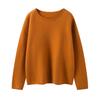 One-Word Neck Sweater Niche Fashion Simple Versatile Design Sense Lazy Wind Pullover Loose Large Version Cashmere Sweater Women
