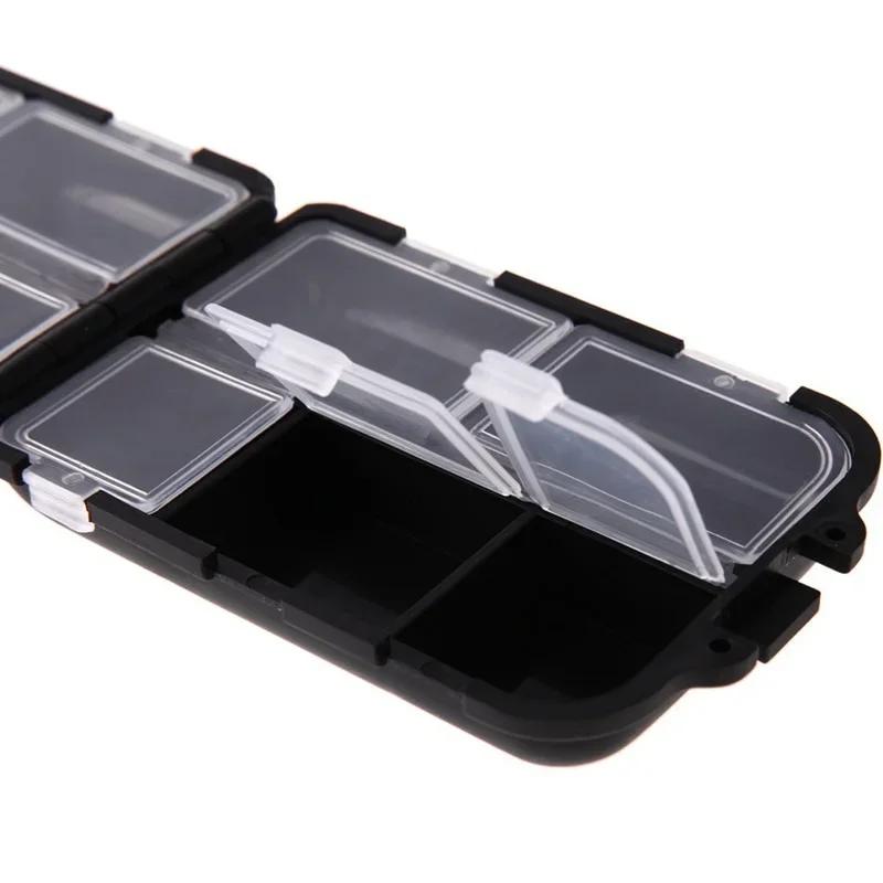 Multifunctional 10 Compartment Mini Fishing Tackle Box Spoon Hook Bait Storage Fishing Accessories Gear Box