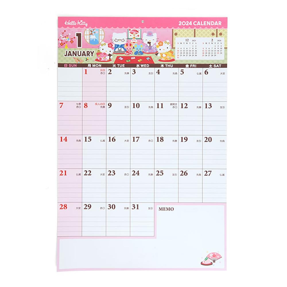 

Sanrio Hello Kitty календарь для письма 2024 702331