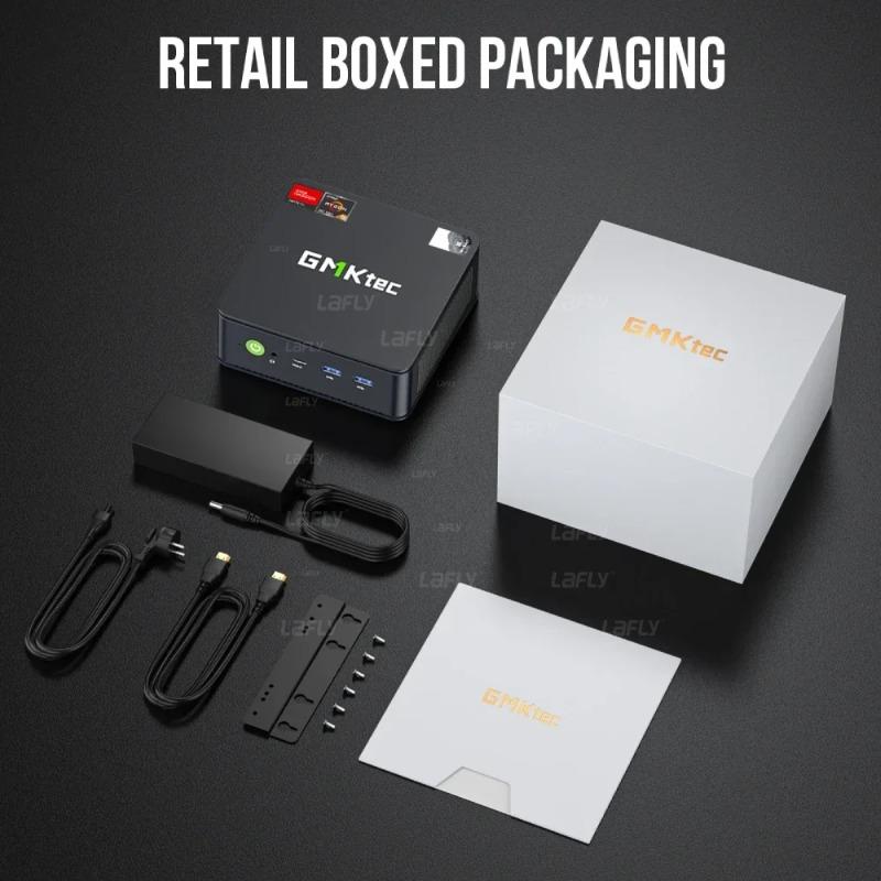 GMKtec M6 Mini-PC AMD R5 6600H 6-Kern 12-Thread 16GB DDR5 512GB PCIe 3.0 SSD WiFi 6 BT5.2 Desktop-Computer