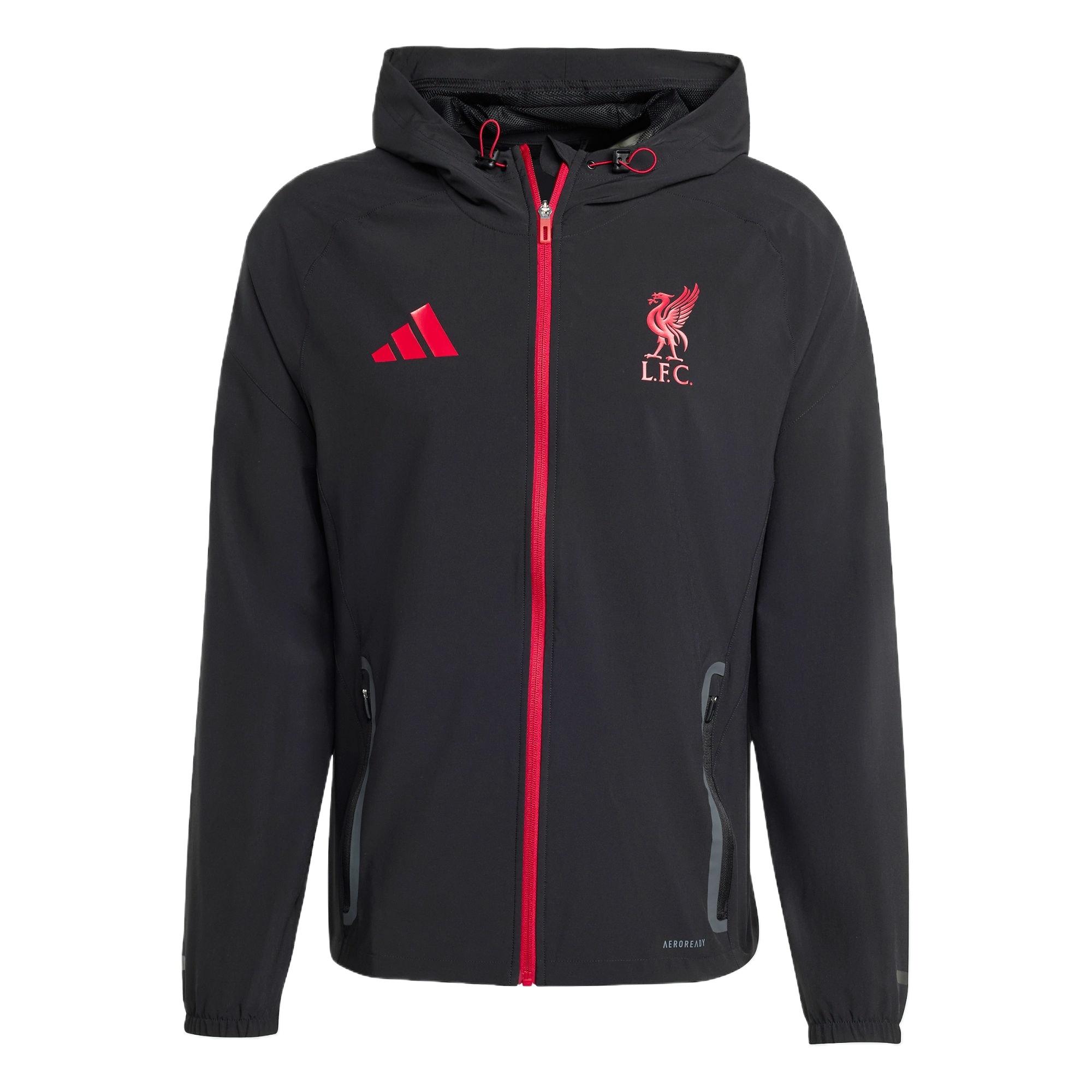 adidas Liverpool FC Tiro 25 Competition Vis Tech Tracel Jacket Black Men s JZ5556 M