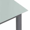 Maison Exclusive - Table de jardin Gris clair 150x90x74 cm Aluminium et verre