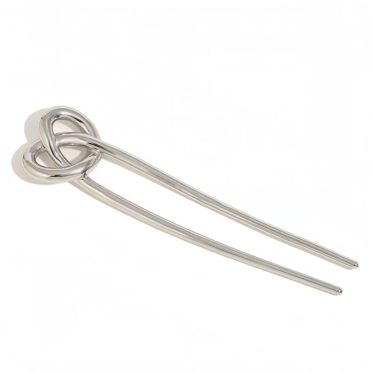 

Small Fashion Metal Alkali Water Knot Women s Hairpin Simple and Versatile Braided Hair Hair Accessories at the Back of the Head