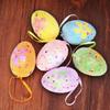 Foam Easter Egg Hanging Ornament Glitter Holiday Decorative Eggs Creative Easter Bunny Pendant  DIY