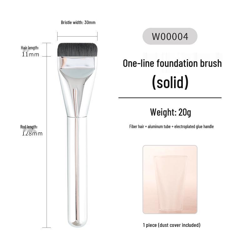 Ultra-Thin Seamless Foundation Brush: Lightweight, Non-Absorbing, Flat Head Makeup Tool for Liquid Foundation