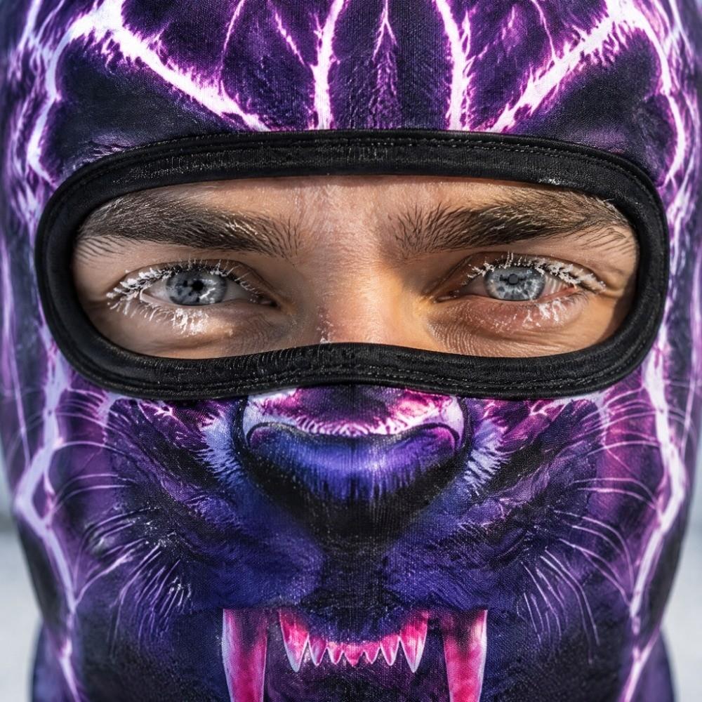 Cute Animal Ski Balaclava 3D Printing Full Face Hood Fun Balaclava Motocross