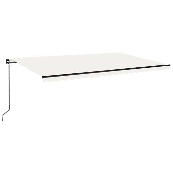 Maison Exclusive - Store banne manuel avec LED solaire 5 x 3 m Crème