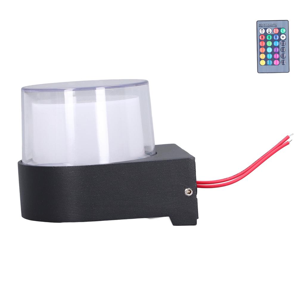 Outdoor Wall Sconce 5W RGB Remote Control LED Waterproof Wall Light for Bedroom Living Room Outdoor